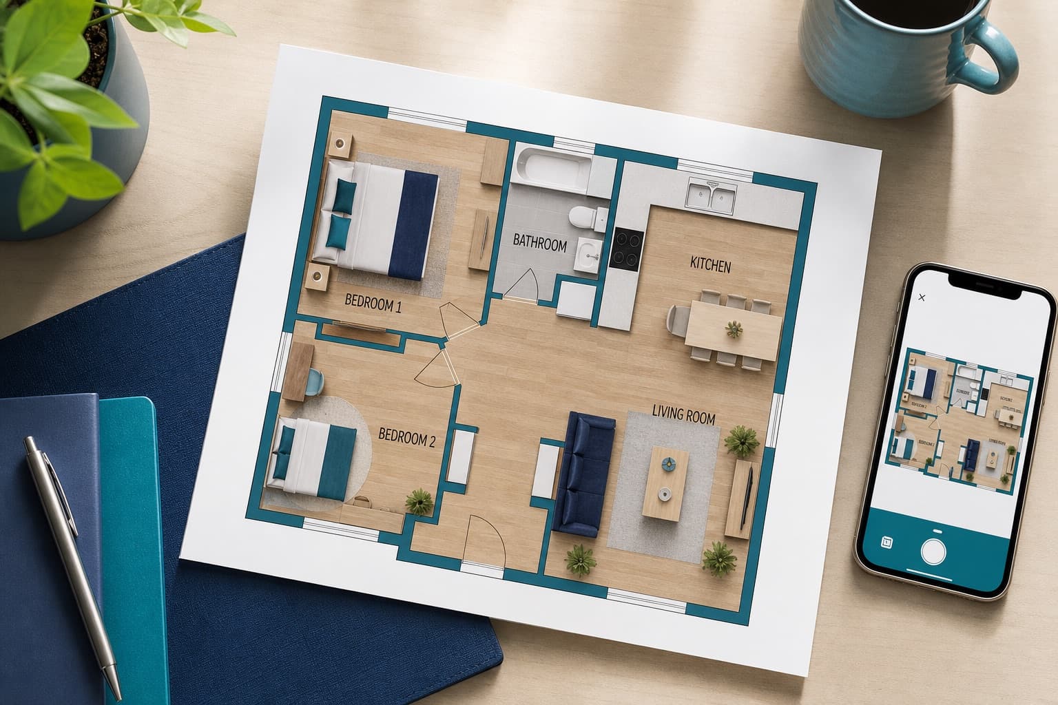 Create a 2D plan with IACrea: scan + editing tutorial
