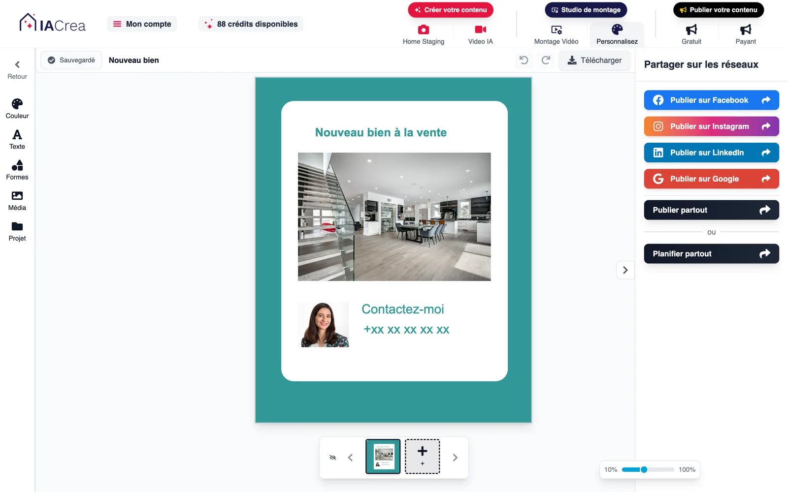 Real estate post templates in your style